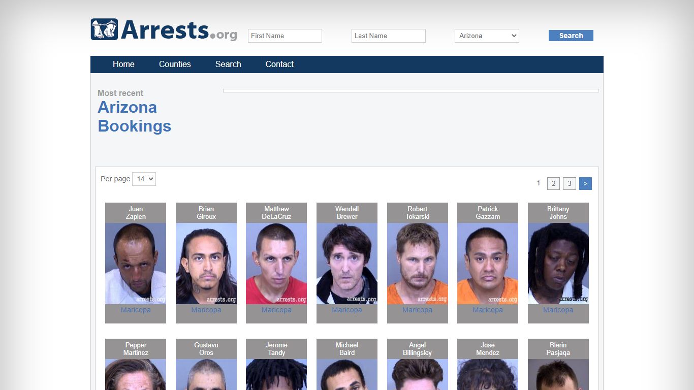 Arizona Arrests and Inmate Search